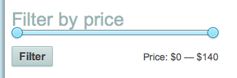 WooCommerce price filter