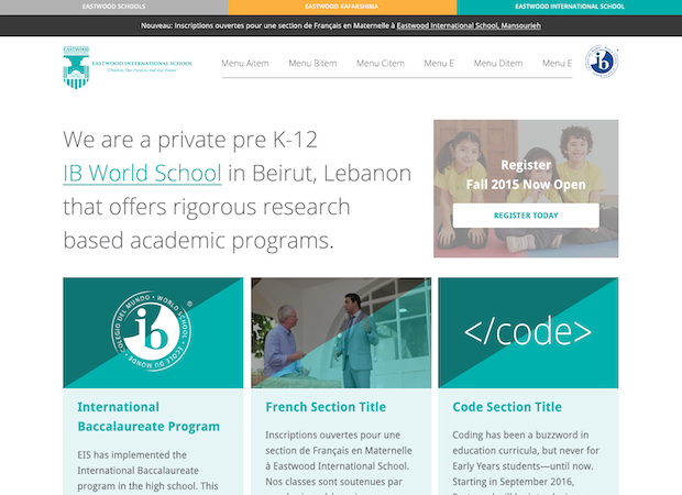 private school web design ib location site featured image